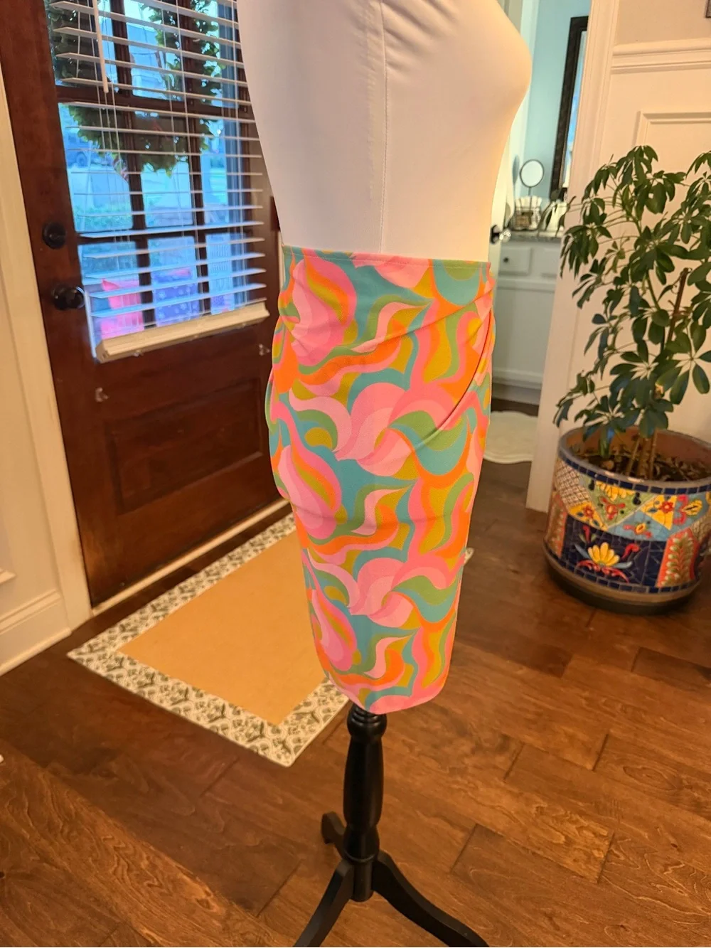 Show Me Your MuMu Disco Barbie Tie-Front Swim Sarong
